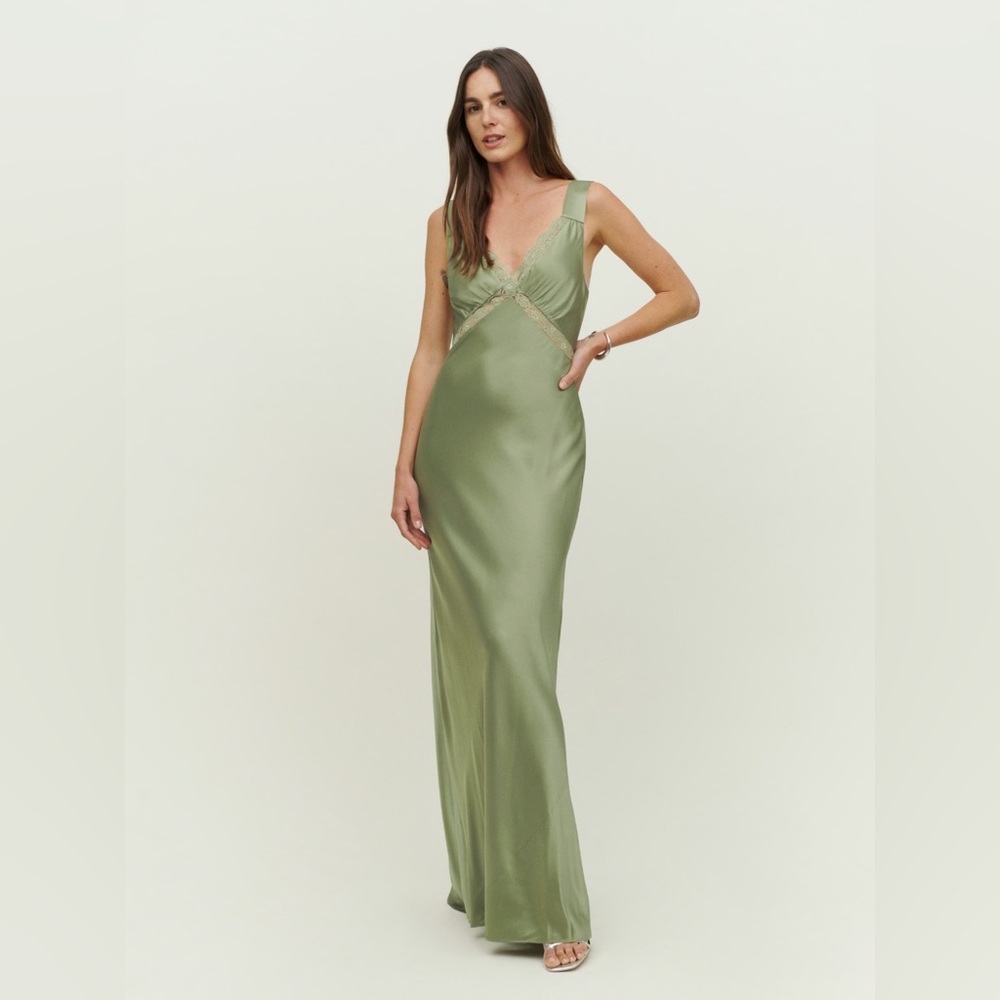 Brand new reformation Chania Silk Dress